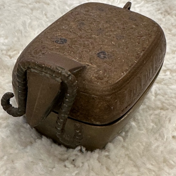 Brass Trinket Box Vintage Ram - Picture 8 of 9